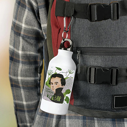 Фляга No Brand Патриотическая 500 мл Белый (flyaga-80)