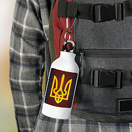 Фляга No Brand Патриотическая 500 мл Белый (flyaga-82)