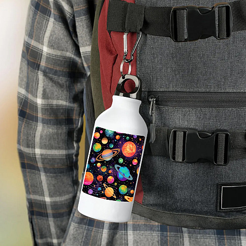 Фляга No Brand Космос 500 мл Белый (flyaga-b-1)