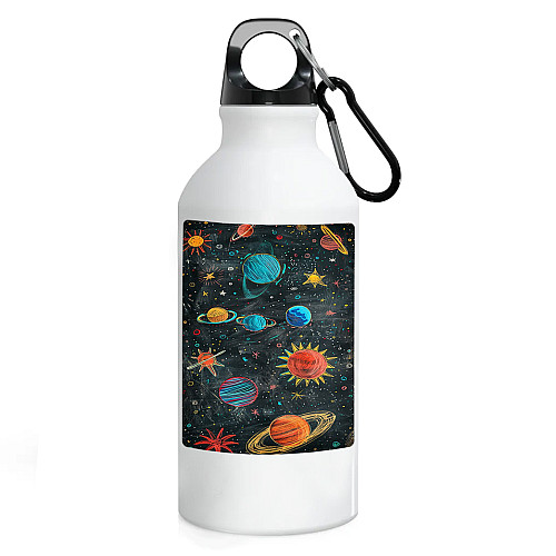 Фляга No Brand Космос 500 мл Белый (flyaga-b-8)