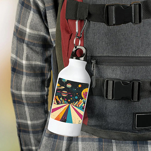 Фляга No Brand Космос 500 мл Белый (flyaga-b-9)