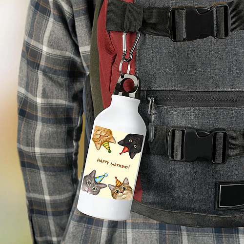 Фляга No Brand День рождения 500 мл Белый (flyaga-dn-3)