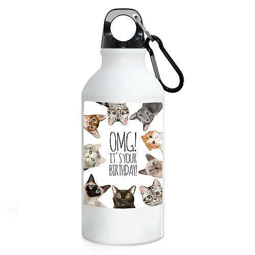 Фляга No Brand День рождения 500 мл Белый (flyaga-dn-4)