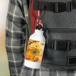 Фляга No Brand Travel 500 мл Белый (flyaga-t-2)