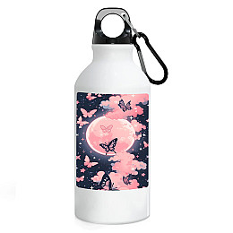 Фляга No Brand Бабочки 500 мл Белый (flyaga-t-5)