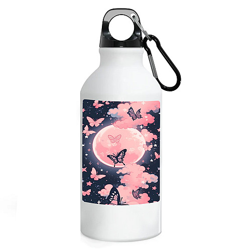 Фляга No Brand Бабочки 500 мл Белый (flyaga-t-5)