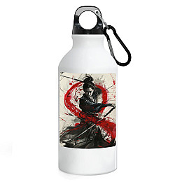 Фляга No Brand Самурайский стиль 500 мл Белый (flyaga-as-1)