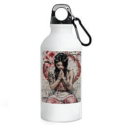 Фляга No Brand Самурайский стиль 500 мл Белый (flyaga-as-2)