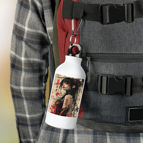 Фляга No Brand Самурайский стиль 500 мл Белый (flyaga-as-3)