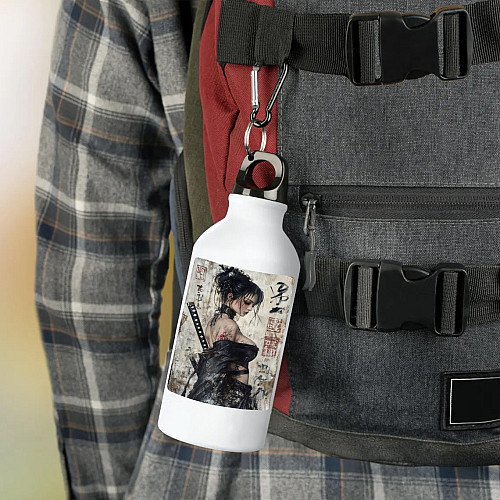 Фляга No Brand Самурайский стиль 500 мл Белый (flyaga-as-4)