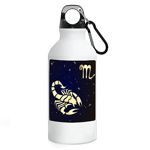 Фляга No Brand Скорпион Знак зодиака 500 мл Белый (flyaga-kk-27)