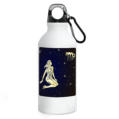 Фляга No Brand Дева Знак зодиака 500 мл Белый (flyaga-kk-30)