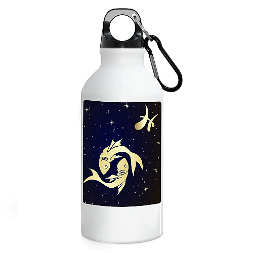 Фляга No Brand Рыбы Знак зодиака 500 мл Белый (flyaga-kk-33)