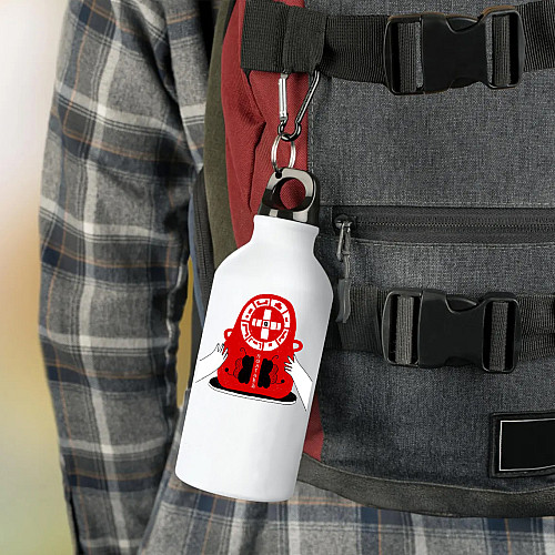 Фляга No Brand Полтава город Украины 500 мл Белый (flyaga-mix-19)