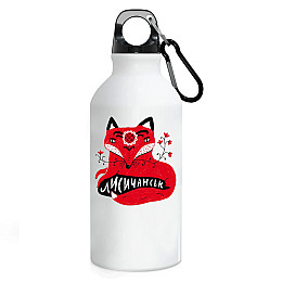 Фляга No Brand Лисичанськ город Украины 500 мл Белый (flyaga-mix-120)