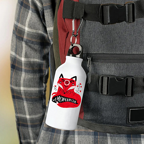 Фляга No Brand Лисичанськ город Украины 500 мл Белый (flyaga-mix-120)