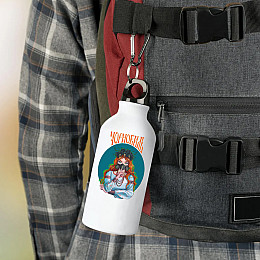 Фляга No Brand Чорнобиль місто України 500 мл Білий (flyaga-mix-210)