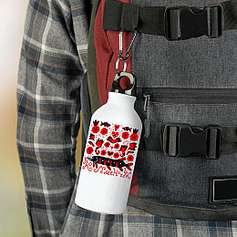 Фляга No Brand Кременчук город Украины 500 мл Белый (flyaga-mix-140)