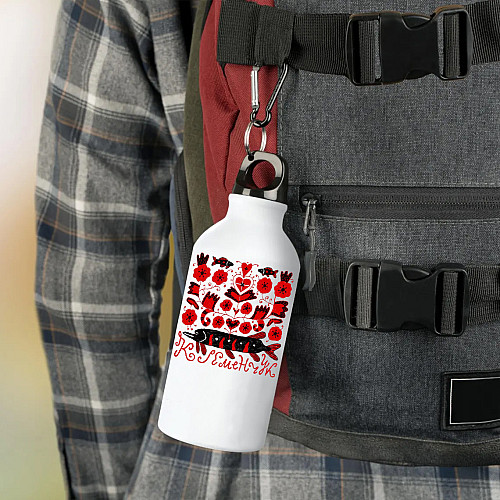 Фляга No Brand Кременчук город Украины 500 мл Белый (flyaga-mix-140)