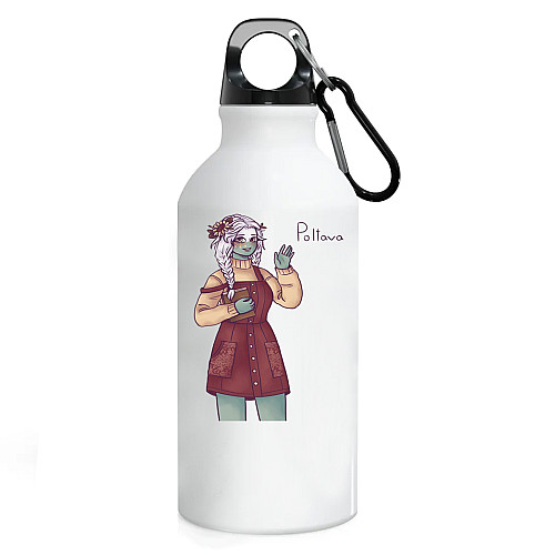 Фляга No Brand Poltava город Украины 500 мл Белый (flyaga-mix-144)