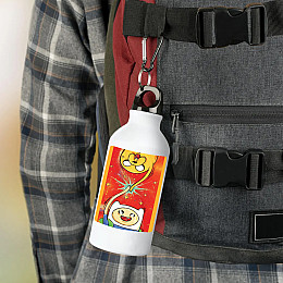 Фляга No Brand Время приключений с Финном и Джейком 500 мл Белый (flyaga-mylt-01)