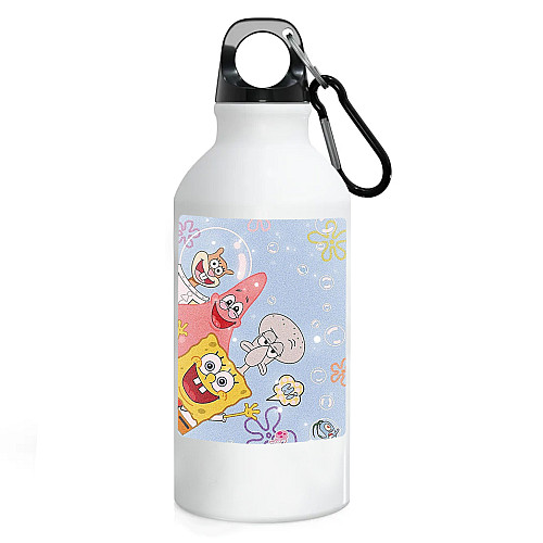 Фляга No Brand Губка Боб 500 мл Белый (flyaga-mylt-7)