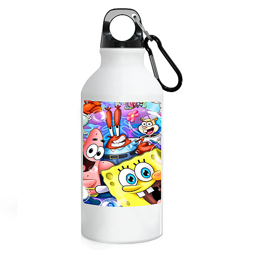 Фляга No Brand Губка Боб 500 мл Белый (flyaga-mylt-8)