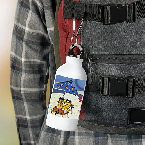 Фляга No Brand Губка Боб 500 мл Белый (flyaga-mylt-9)