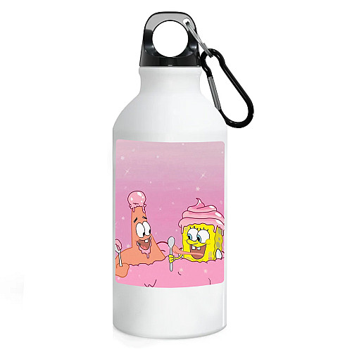 Фляга No Brand Губка Боб 500 мл Белый (flyaga-mylt-11)