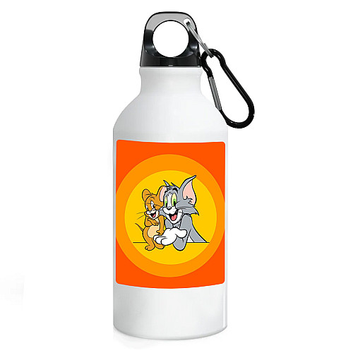 Фляга No Brand Том і Джеррі 500 мл Білий (flyaga-mylt-12)