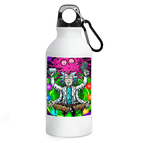 Фляга No Brand Рик и Морти 500 мл Белый (flyaga-mylt-14)