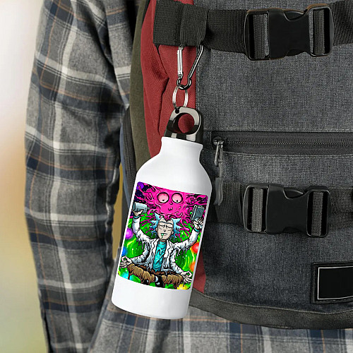 Фляга No Brand Рик и Морти 500 мл Белый (flyaga-mylt-14)