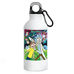 Фляга No Brand Рик и Морти 500 мл Белый (flyaga-mylt-15)