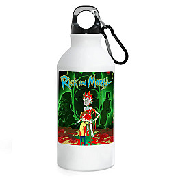 Фляга No Brand Рик и Морти 500 мл Белый (flyaga-mylt-17)