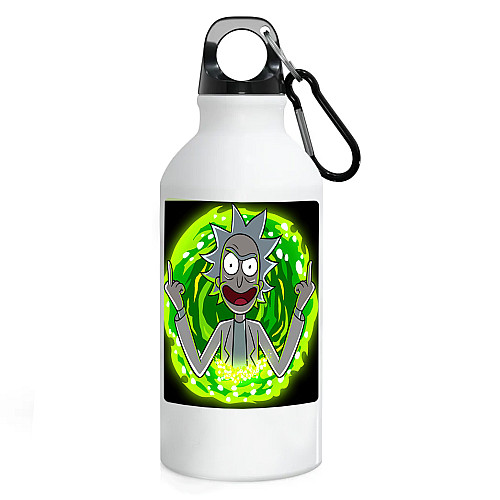 Фляга No Brand Рик и Морти 500 мл Белый (flyaga-mylt-18)