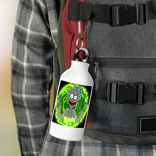 Фляга No Brand Рик и Морти 500 мл Белый (flyaga-mylt-18)