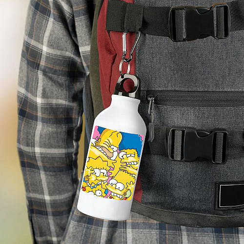 Фляга No Brand Симпсоны 500 мл Белый (flyaga-mylt-23)