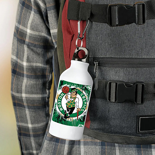 Фляга No Brand Boston Celtics баскетбольная команда 500 мл Белый (flyaga-bk-12)
