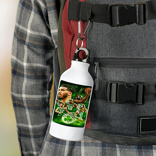 Фляга No Brand Boston Celtics баскетбольная команда 500 мл Белый (flyaga-bk-11)