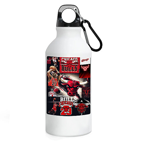 Фляга No Brand Chicago Bulls баскетбольная команда 500 мл Белый (flyaga-bk-10)
