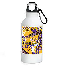 Фляга No Brand Los Angeles Lakers баскетбольная команда 500 мл Белый (flyaga-bk-7)