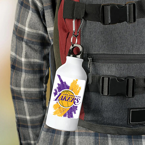 Фляга No Brand Los Angeles Lakers баскетбольная команда 500 мл Белый (flyaga-bk-6)