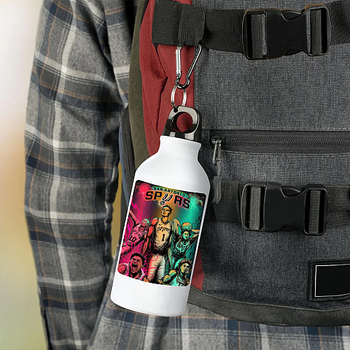 Фляга No Brand San Antonio Spurs баскетбольная команда 500 мл Белый (flyaga-bk-3)