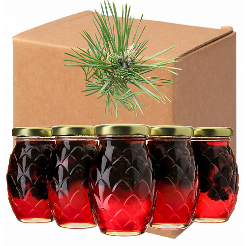 Варенье из зелёных сосновых шишек PINEVIT 135 г 24 шт