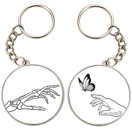 Брелоки парные No Brand 32 мм Разноцветный (2br-2)