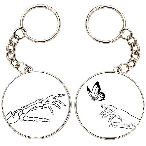 Брелоки парные No Brand 32 мм Разноцветный (2br-2)