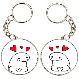 Брелоки парные No Brand 32 мм Разноцветный (2br-3)