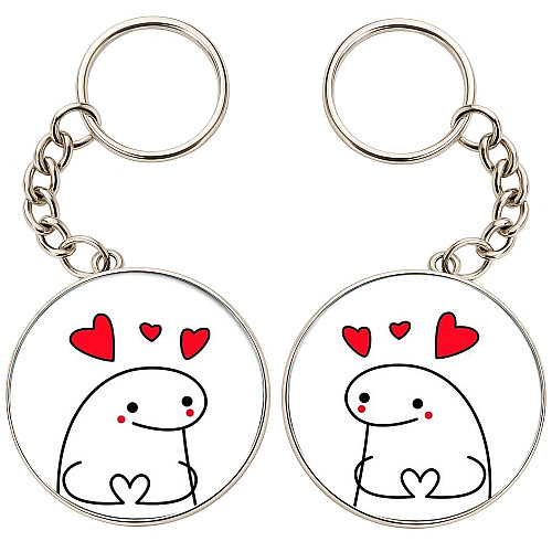 Брелоки парные No Brand 32 мм Разноцветный (2br-3)