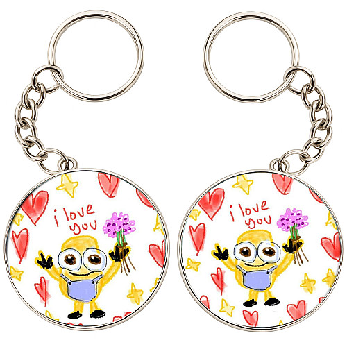 Брелоки парные No Brand 32 мм Разноцветный (2br-4)