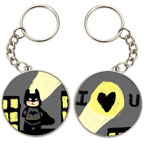 Брелоки парные No Brand 32 мм Разноцветный (2br-5)